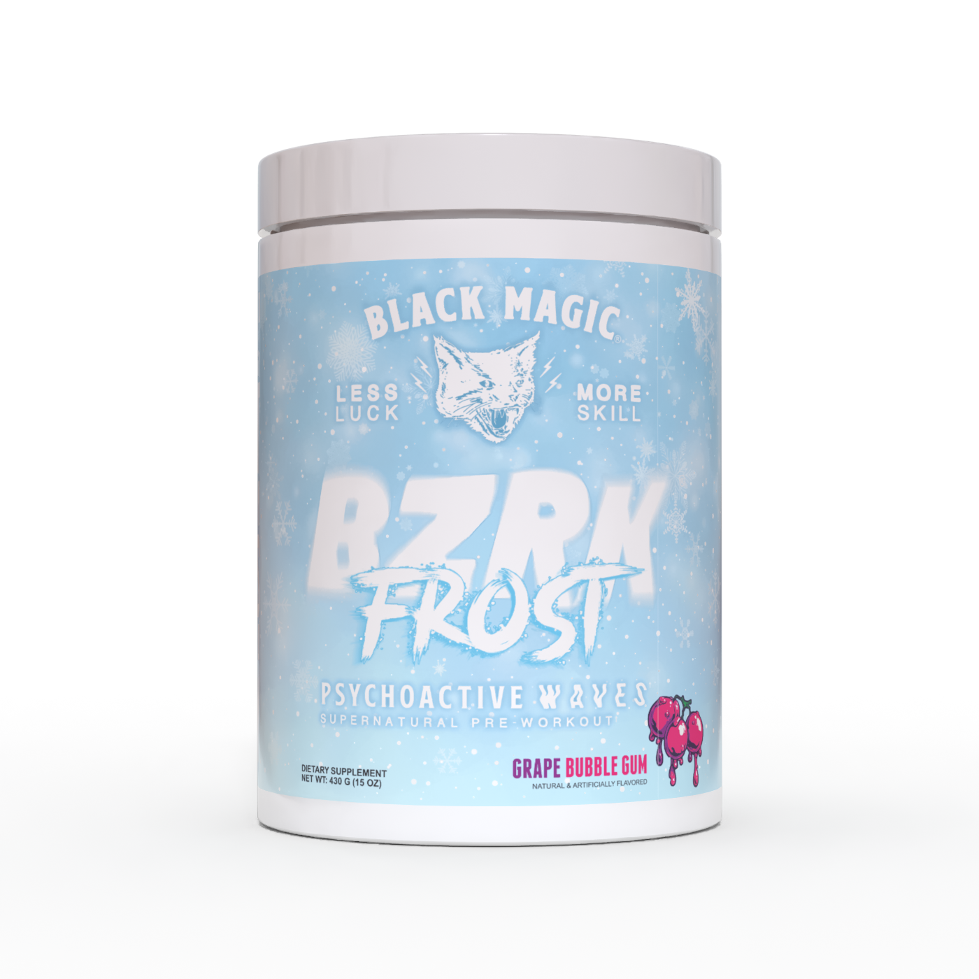 BZRK Frost Grape Bubblegum (Limited Edition Pre-Workout) – Black