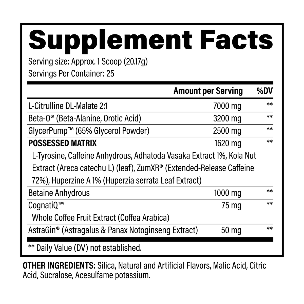 Black Magic Supply BZRK SUPER PREMIUM Pre-Workout