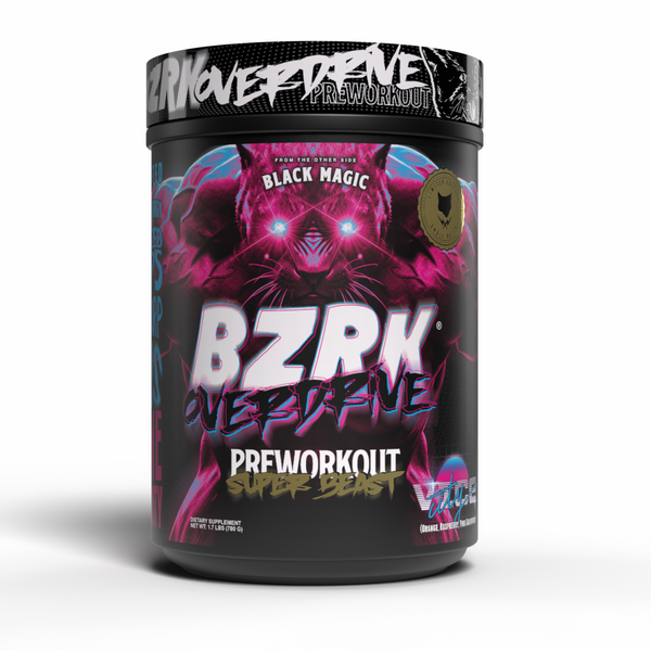 BZRK Overdrive: Energy & Focus Boost - Citrulline, Creatine, 40 Servings
