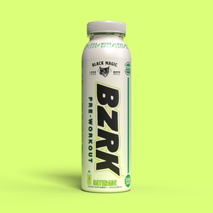Black Magic Supply BZRK RTD Pre-Workout Drink - High Potency Energy & Focus - Single Serving Bottle