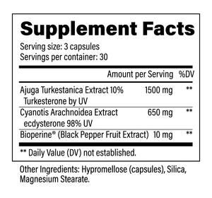 Super T-Boost: Turkesterone & Ecdysterone for Strength, Stamina - Anabolic Support