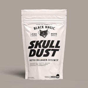 Skull Dust Keto Creamer: Collagen, MCT, Espresso & Turmeric - Vitamins Boost