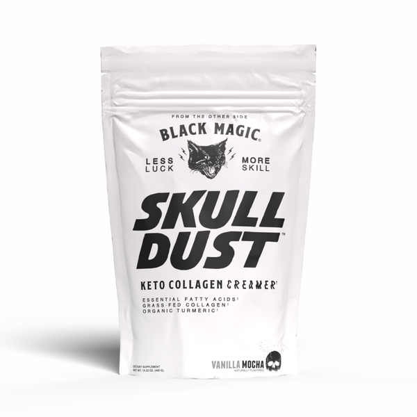 Skull Dust Keto Creamer: Collagen, MCT, Espresso & Turmeric - Vitamins Boost