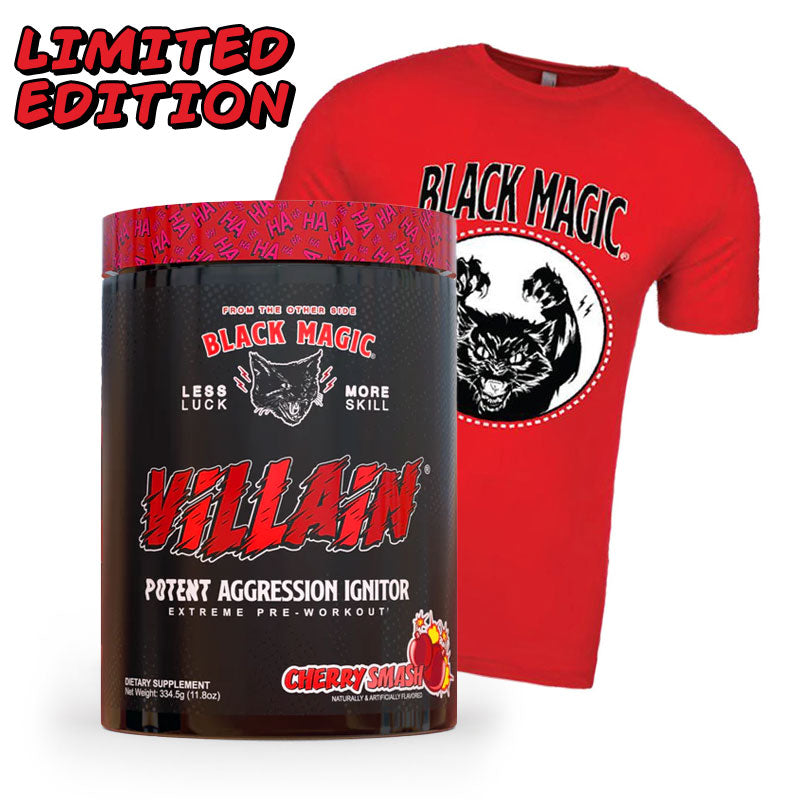 Villain Cherry Smash High-stim Nootropic Pre-workout Cats Red Claw Stack