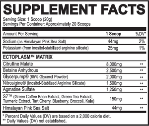 Ecto Plasm - Non-Stim Pump Pre-Workout